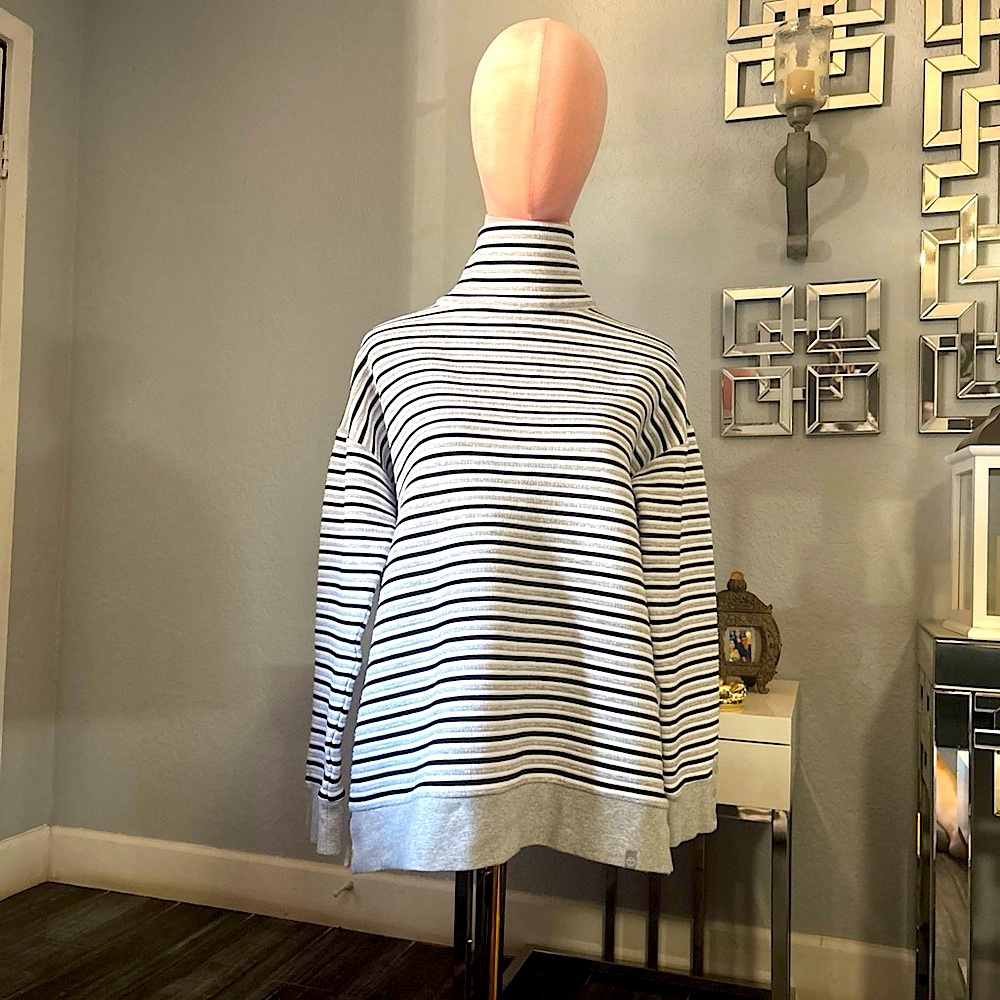 Talbots Striped Blazer - Black‎ and White